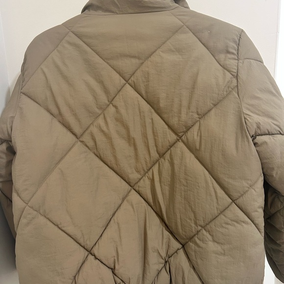 Zara Kids Quilted Puffer Jacket - Tan - Picture 2 of 5